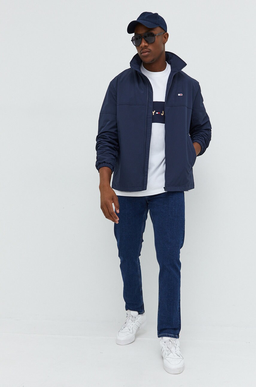 

Хлопковая футболка Tommy Jeans цвет белый с аппликацией