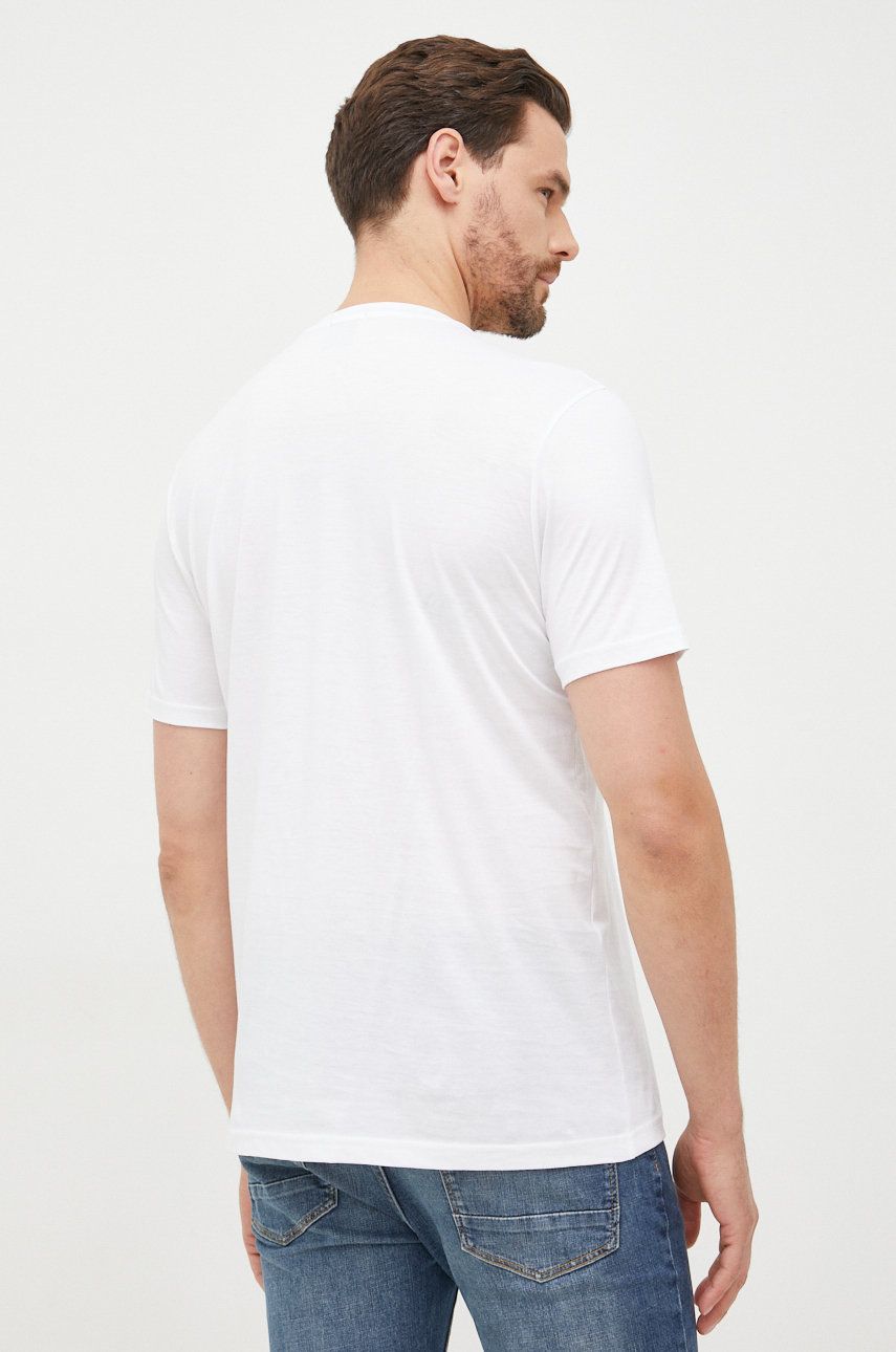 BOSS t-shirt bawełniany BOSS CASUAL 50473057 kolor biały z nadrukiem