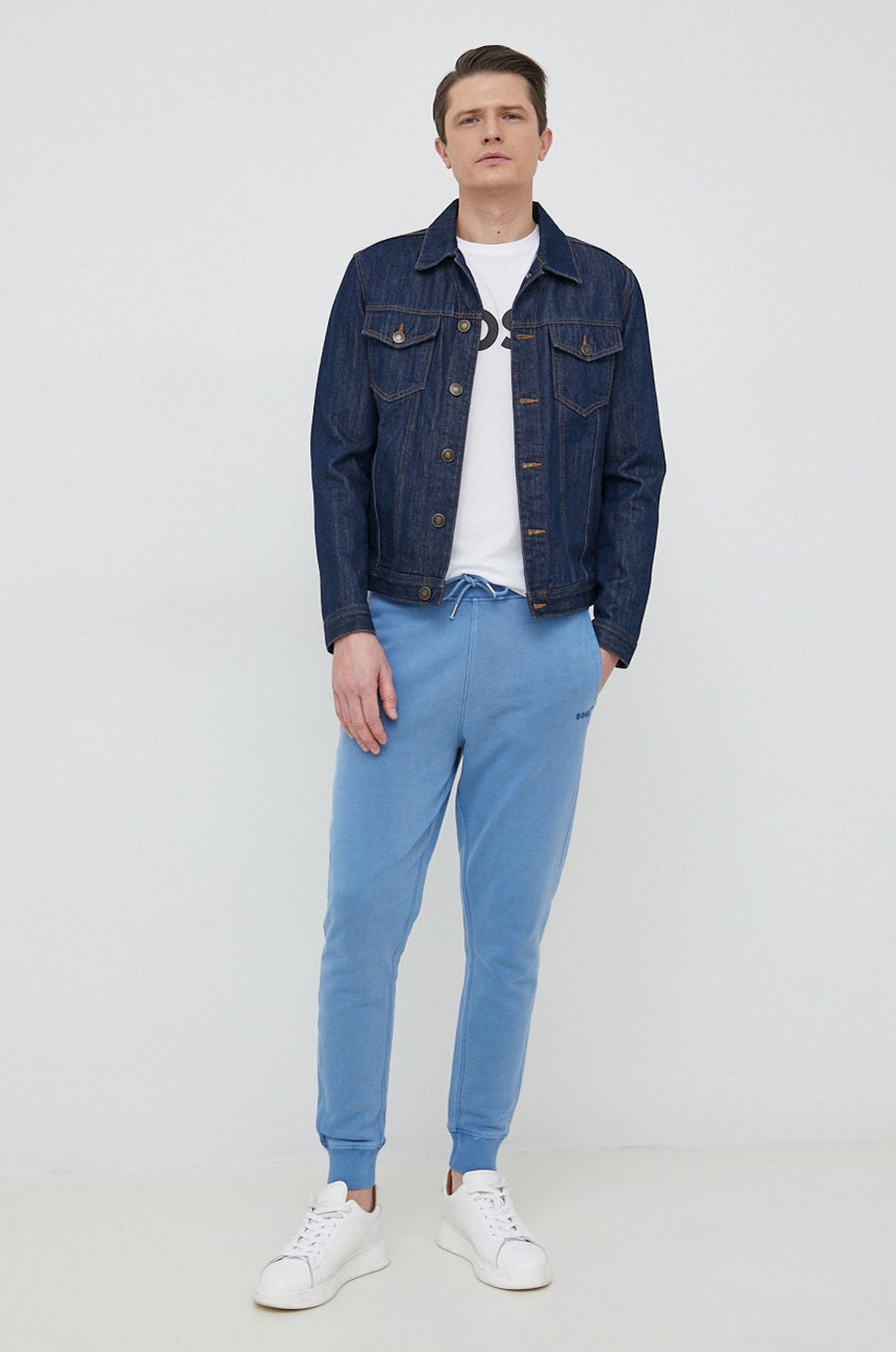 Bavlněné tričko BOSS Thinking 1