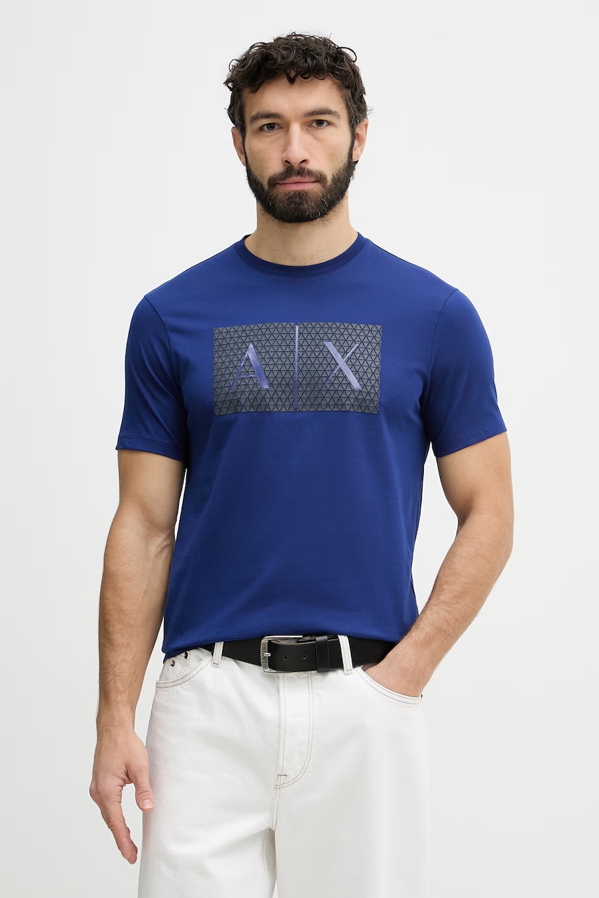 Armani Exchange T-shirt męski bawełniany