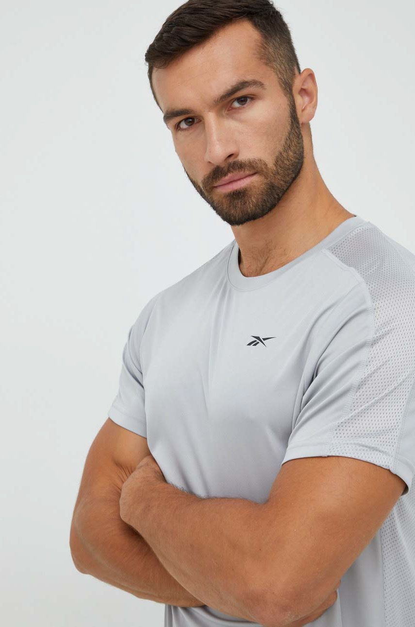 Reebok tricou de antrenament Workout Ready Tech , culoarea gri, neted answear.ro imagine noua