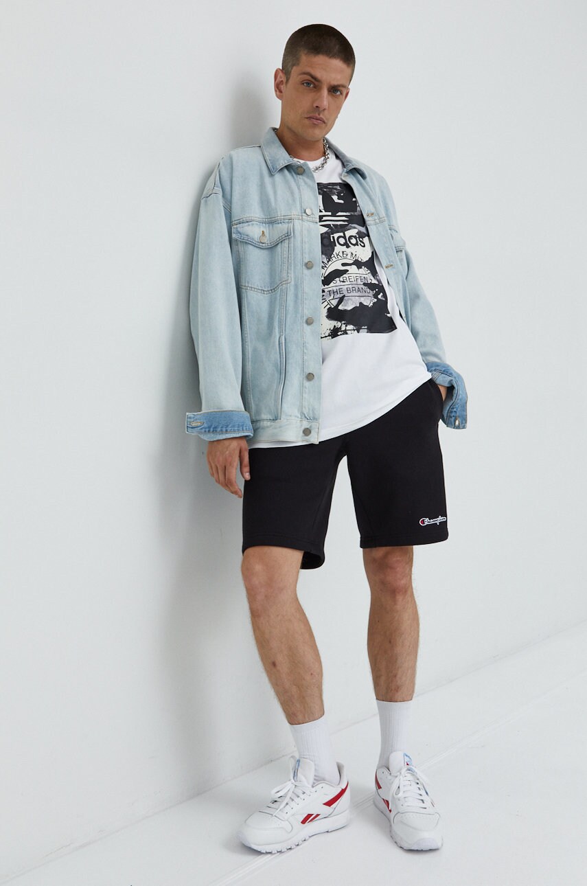 

Хлопковая футболка adidas Originals цвет белый с принтом