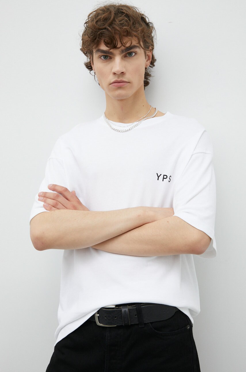 

Бавовняна футболка Young Poets Society Blurry Yoricko колір білий з принтом