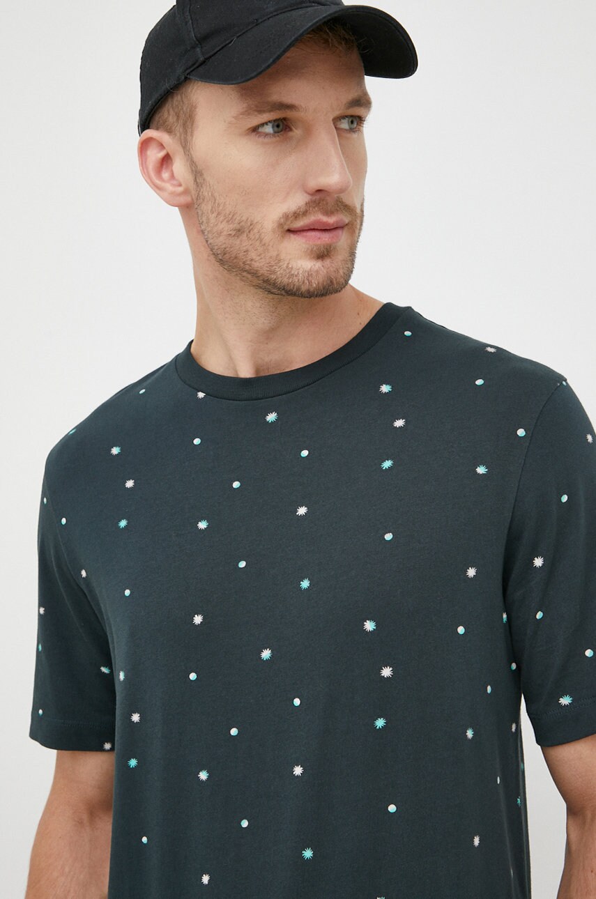 Scotch & Soda tricou din bumbac culoarea verde, modelator