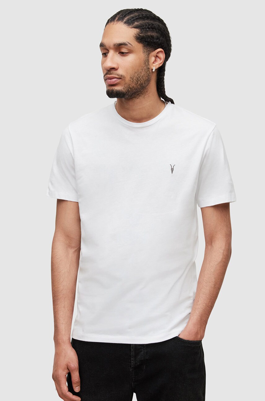 

Бавовняна футболка AllSaints (3-pack) однотонна