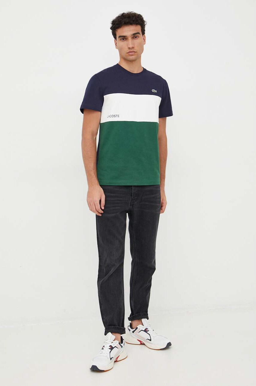 

Хлопковая футболка Lacoste с принтом