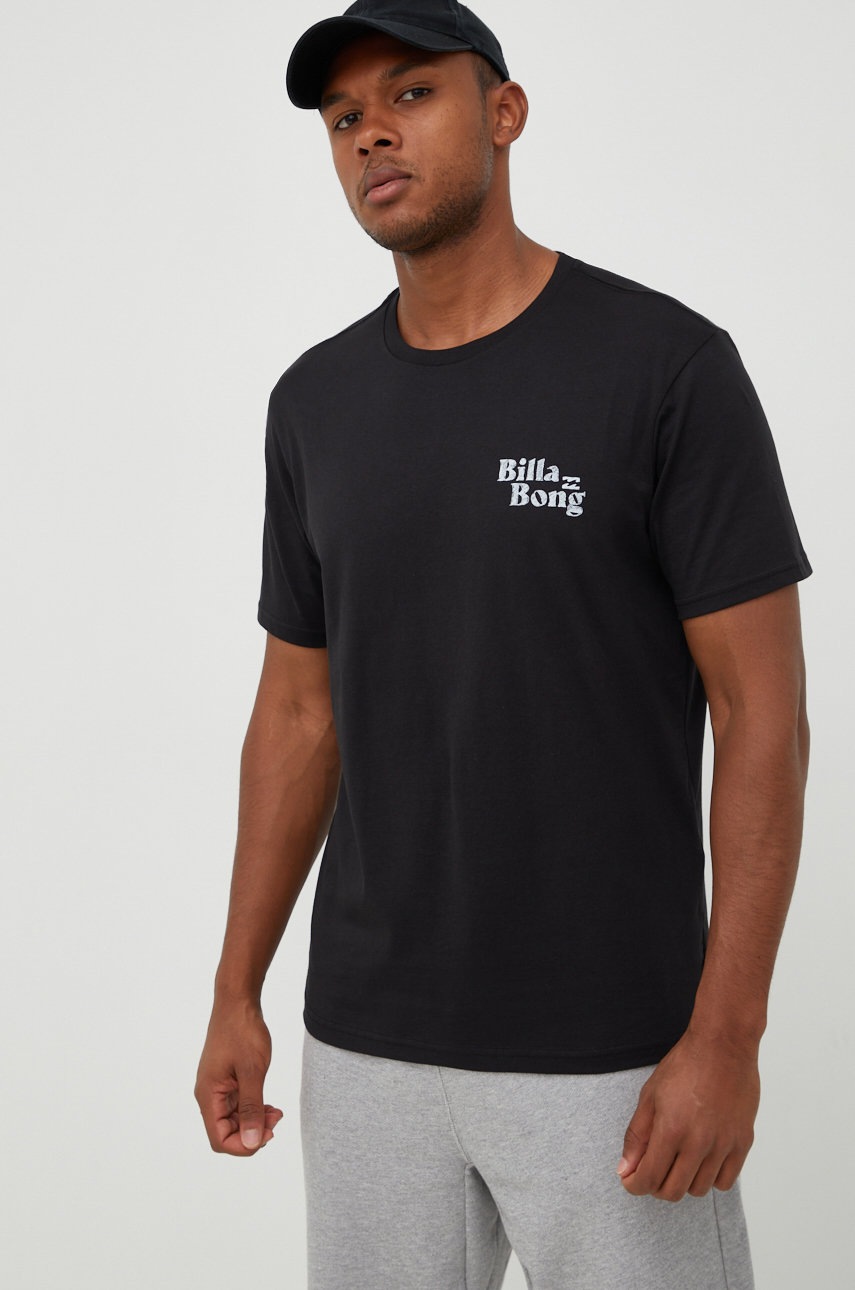 

Хлопковая футболка Billabong цвет чёрный с принтом
