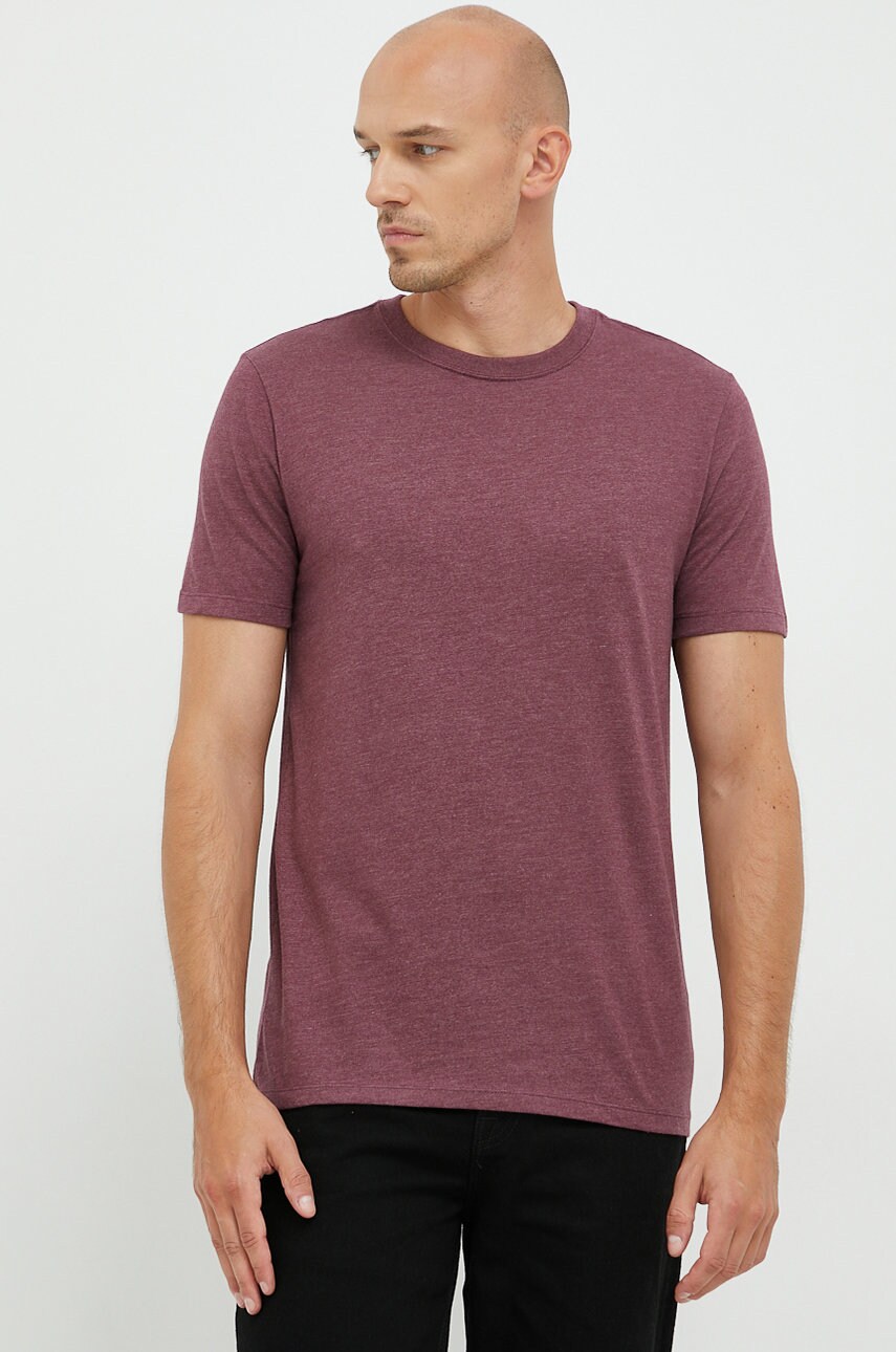 Gap tricou barbati, culoarea bordo, neted