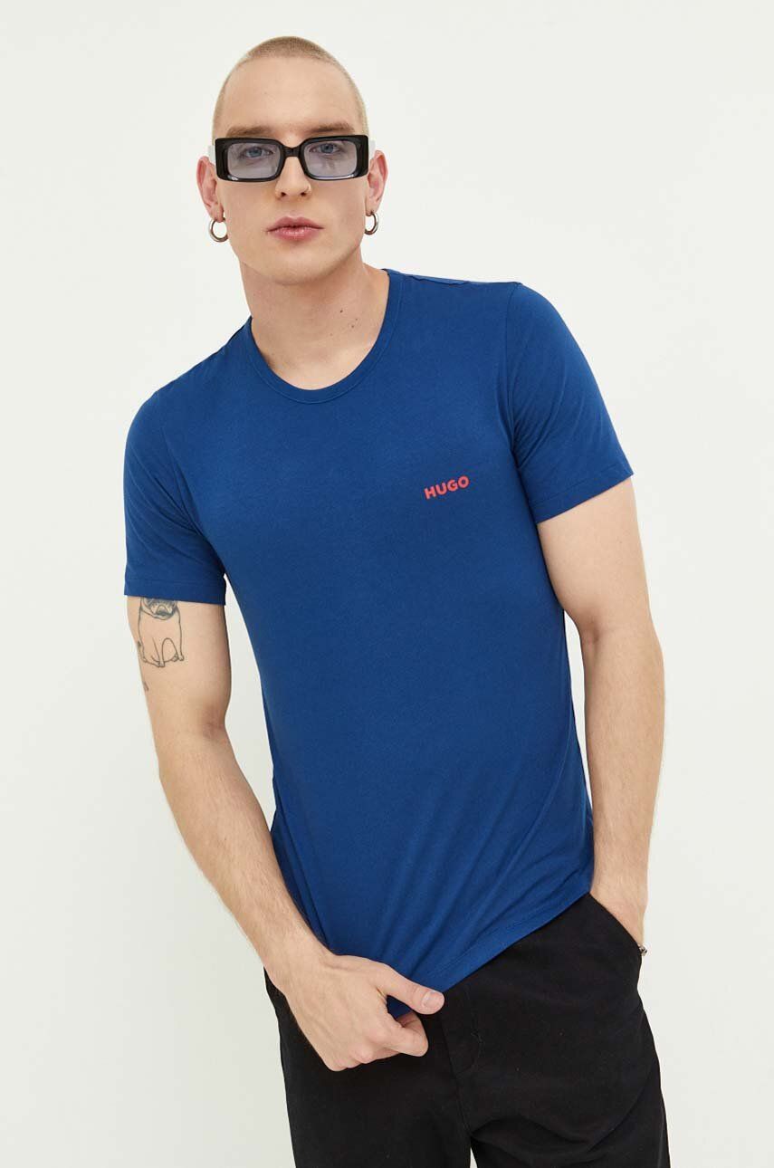 E-shop Bavlněné tričko HUGO 3-pack s potiskem