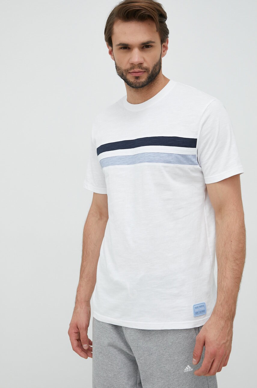 Rip Curl tricou din bumbac Surf Revival culoarea alb, modelator