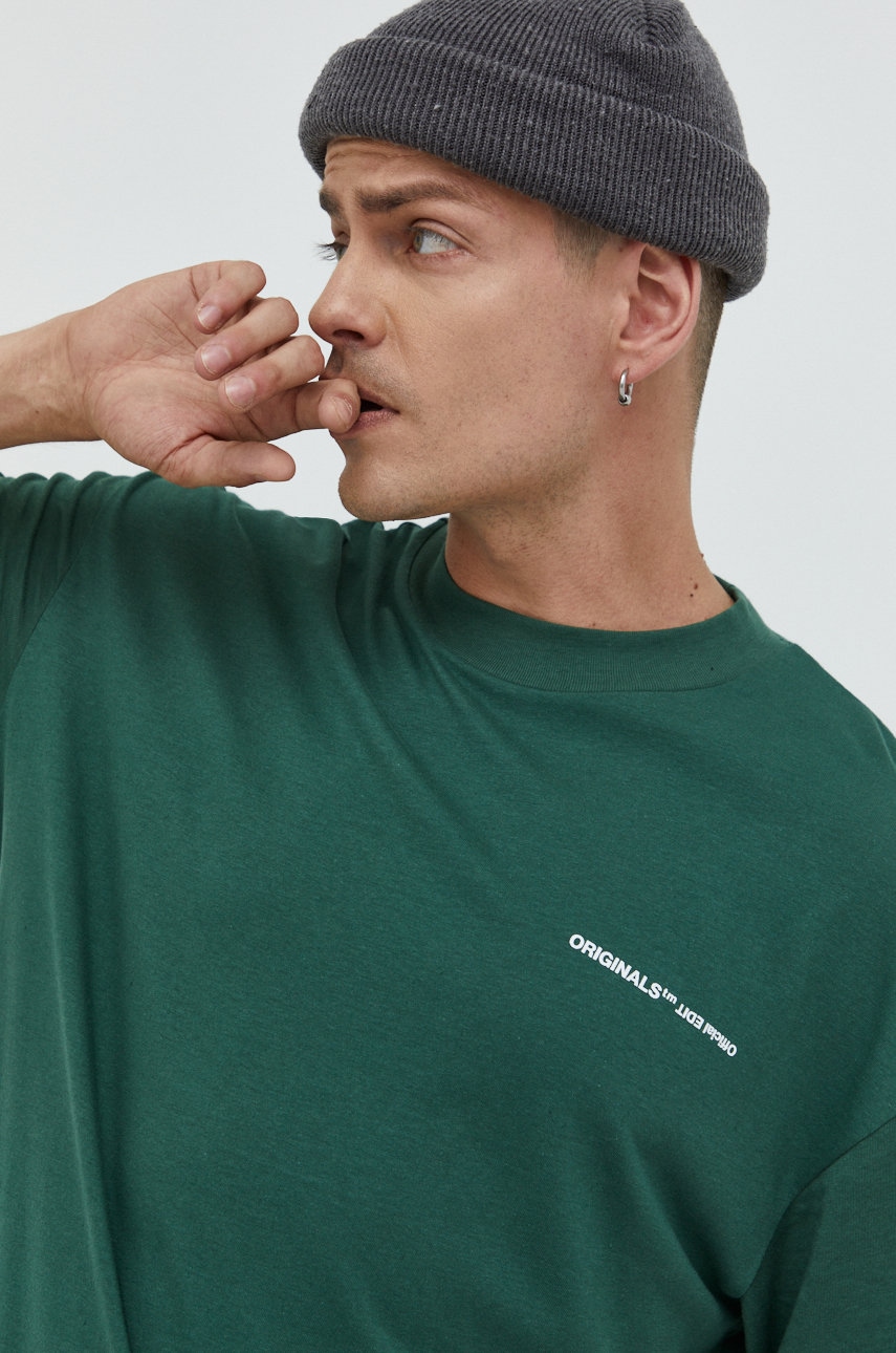 Jack & jones tricou din bumbac jortypechest culoarea verde, cu imprimeu