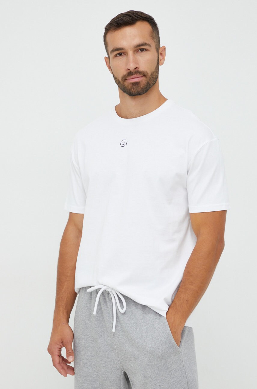 Outhorn tricou din bumbac culoarea alb, neted