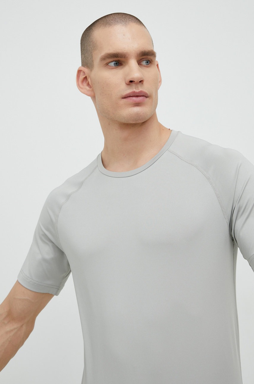 Outhorn tricou de antrenament culoarea gri, neted