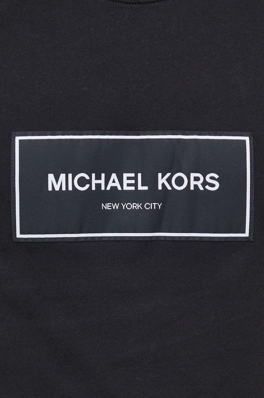 Michael Kors t-shirt bawełniany kolor czarny z nadrukiem