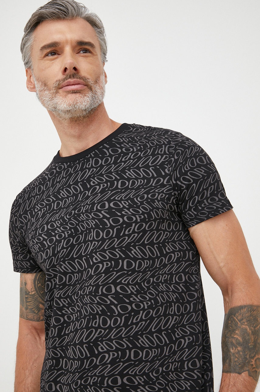 Joop! tricou din bumbac culoarea negru, modelator
