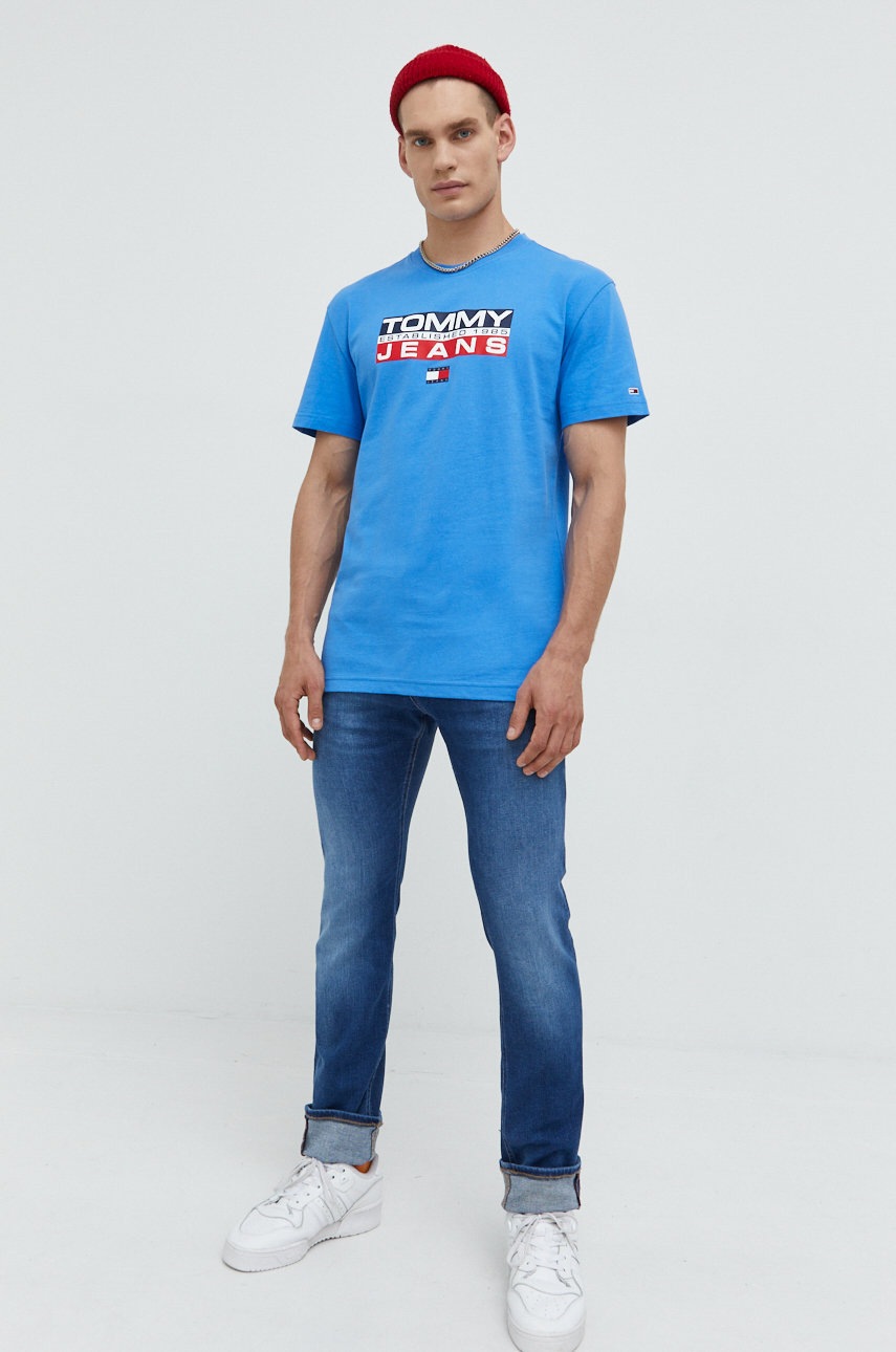 

Бавовняна футболка Tommy Jeans з принтом