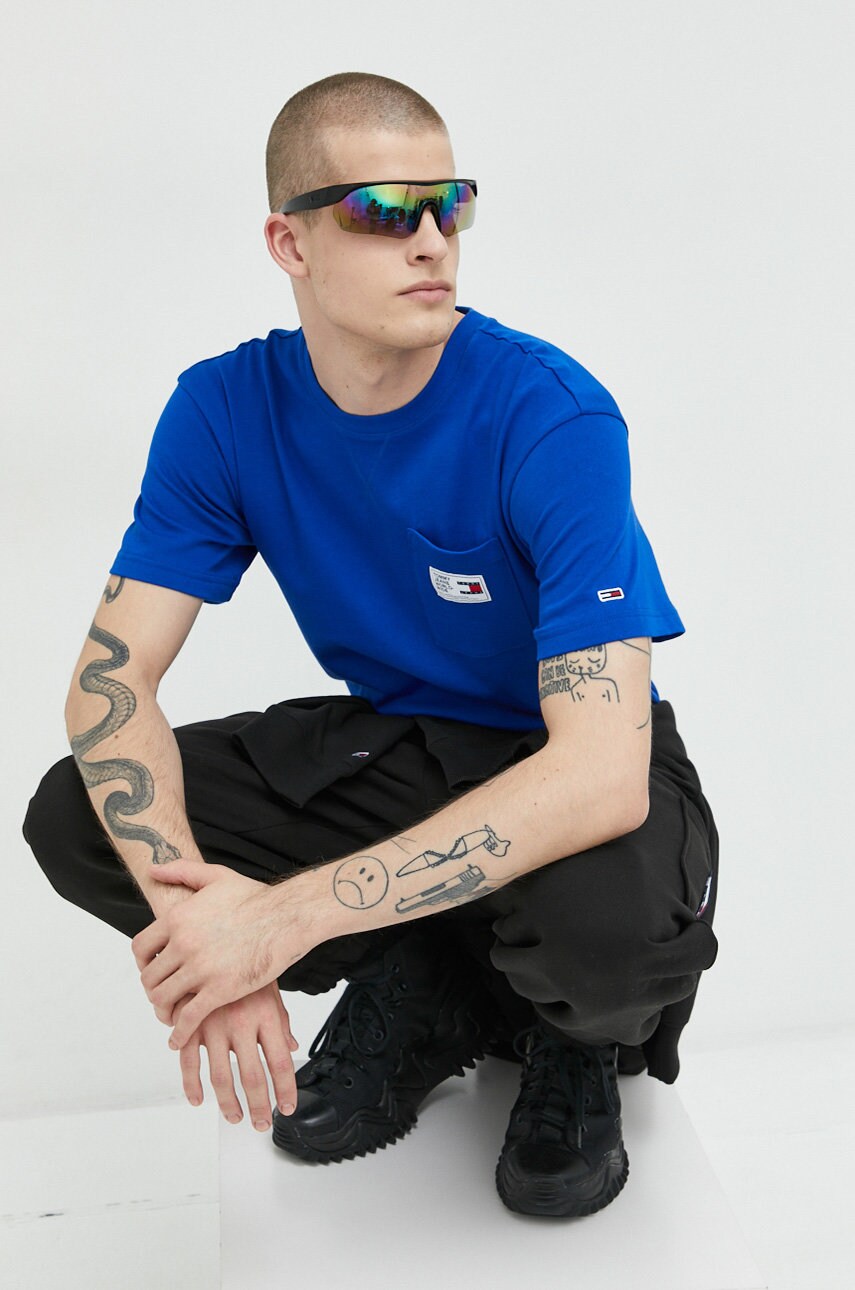 

Бавовняна футболка Tommy Jeans з аплікацією