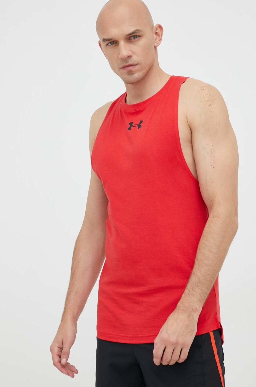 Under armour tricou baseline barbati, culoarea rosu