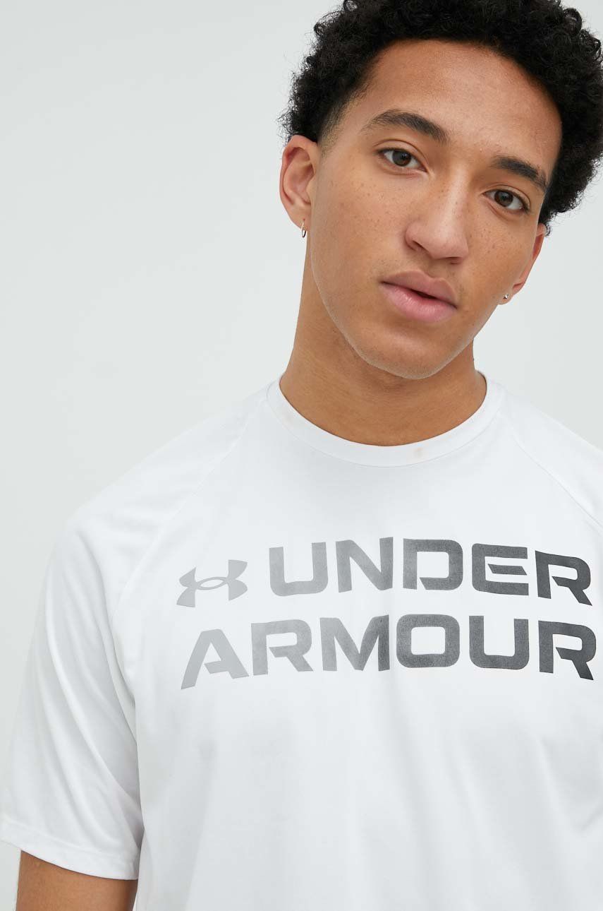Under Armour tricou de antrenament Tech 2.0 Gradient culoarea alb, cu imprimeu 2.0 imagine noua