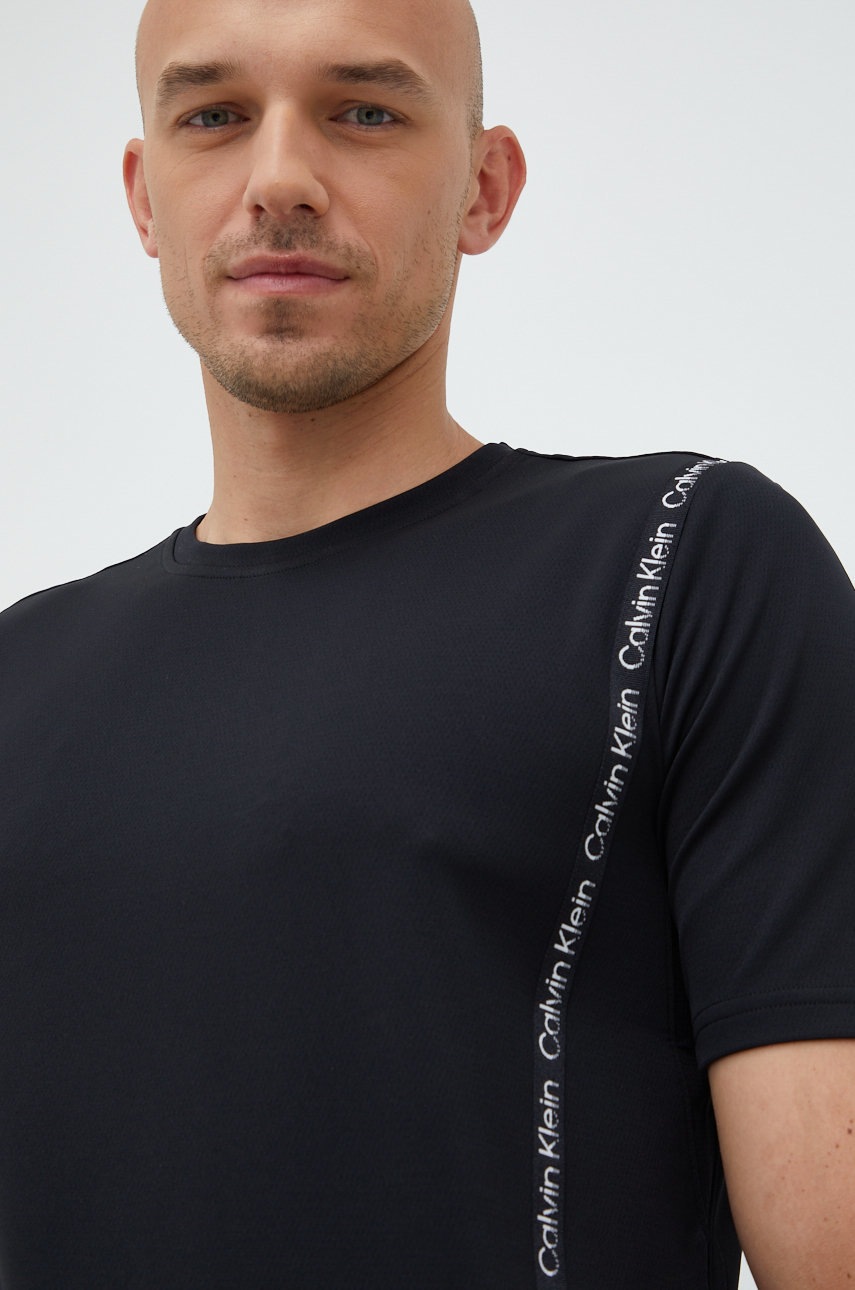 

Тениска за трениране Calvin Klein Performance Active Icon в черно с принт, Черен