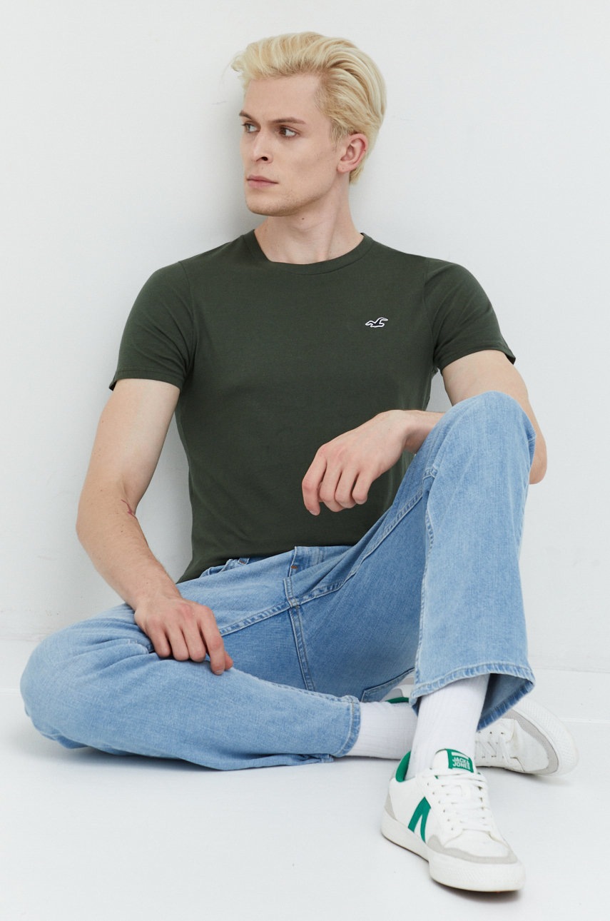 

Памучна тениска Hollister Co. с изчистен дизайн, Многоцветен