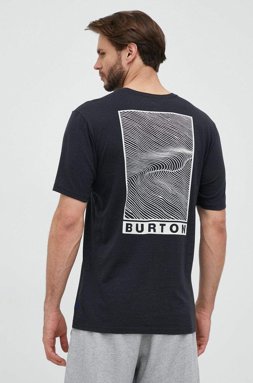 Burton tricou din bumbac Custom X culoarea negru, cu imprimeu
