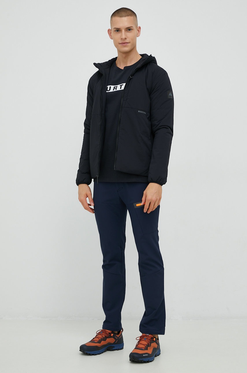 Βαμβακερό μπλουζάκι Burton χρώμα: μαύρο φωτογραφία