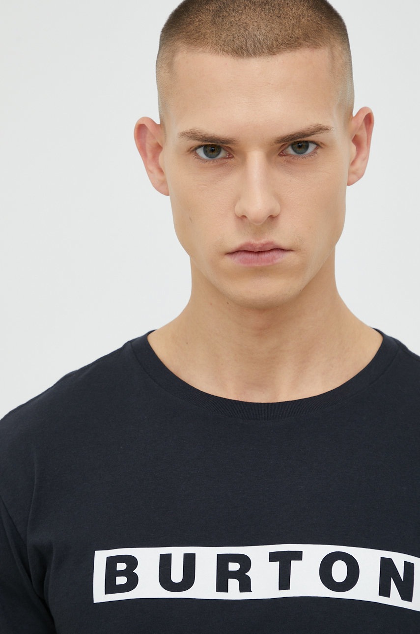 Βαμβακερό μπλουζάκι Burton χρώμα: μαύρο φωτογραφία