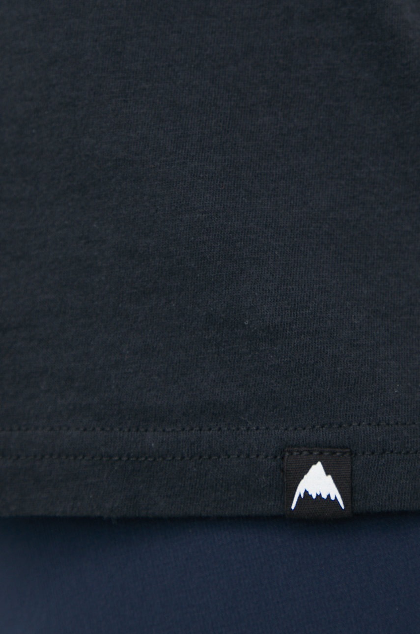 Βαμβακερό μπλουζάκι Burton χρώμα: μαύρο φωτογραφία