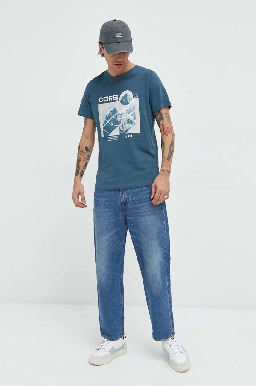

бавовняна футболка Jack & Jones з принтом