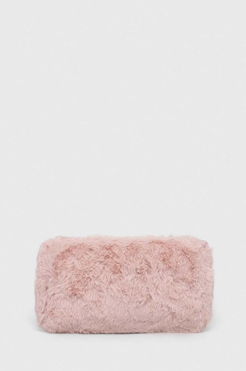 Kosmetická taška United Colors of Benetton růžová barva - růžová - 100 % Polyester