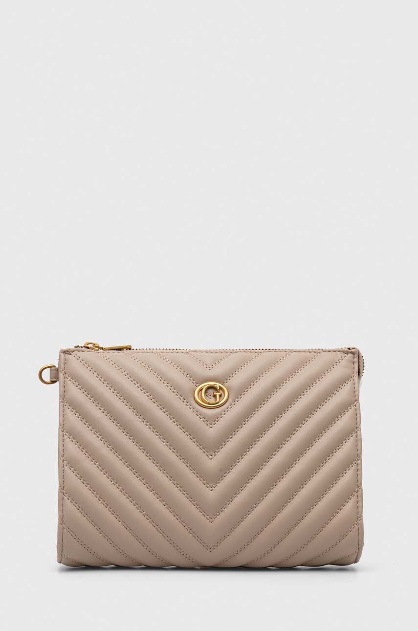 

Косметичка Guess колір бежевий