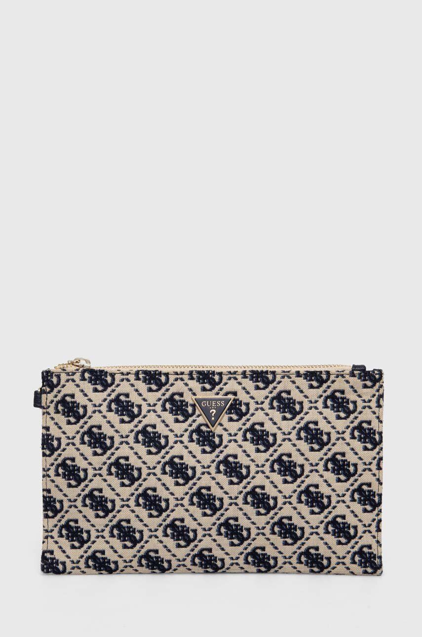 Kosmetická taška Guess tmavomodrá barva - námořnická modř - Hlavní materiál: 100 % Polyester Po