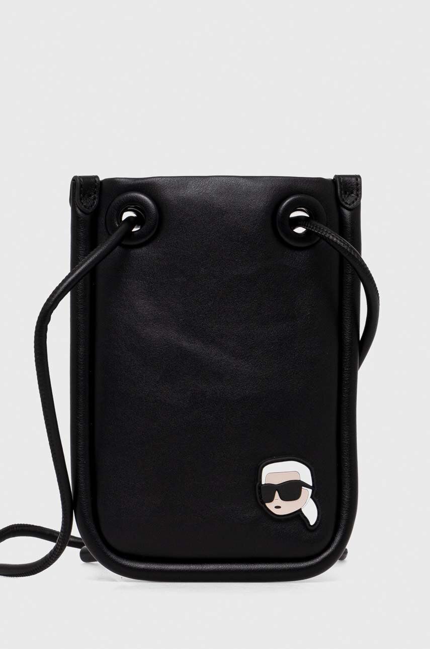 Obal na telefón Karl Lagerfeld černá barva - černá
