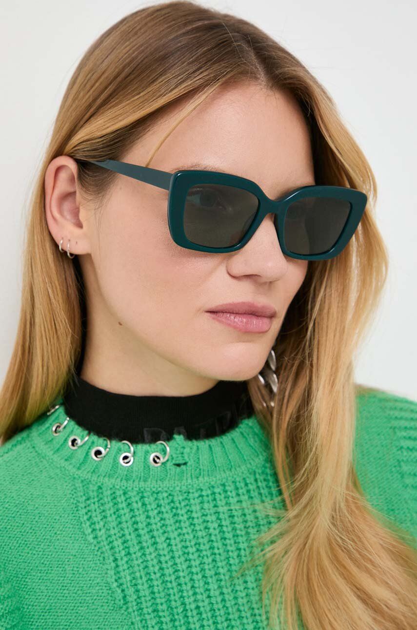 Sluneční brýle Marella dámské, zelená barva - zelená - Umělá hmota
