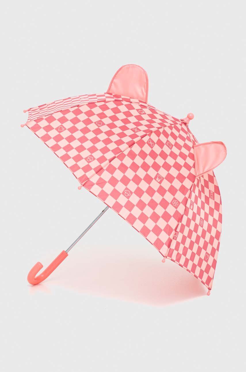 Dětský deštník United Colors of Benetton růžová barva - růžová - 100 % Polyester