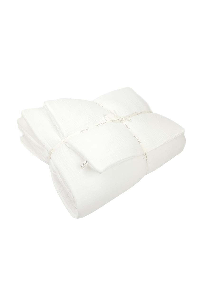 Kojenecké povlečení Jamiks AZZUN - bílá -  Hlavní materiál: 100 % Organická bavlna Výplň: 