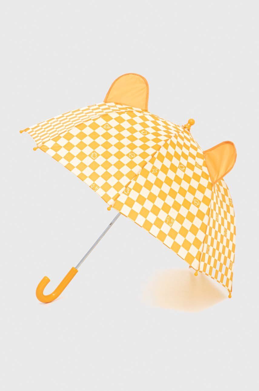 Dětský deštník United Colors of Benetton žlutá barva - žlutá - 100 % Polyester