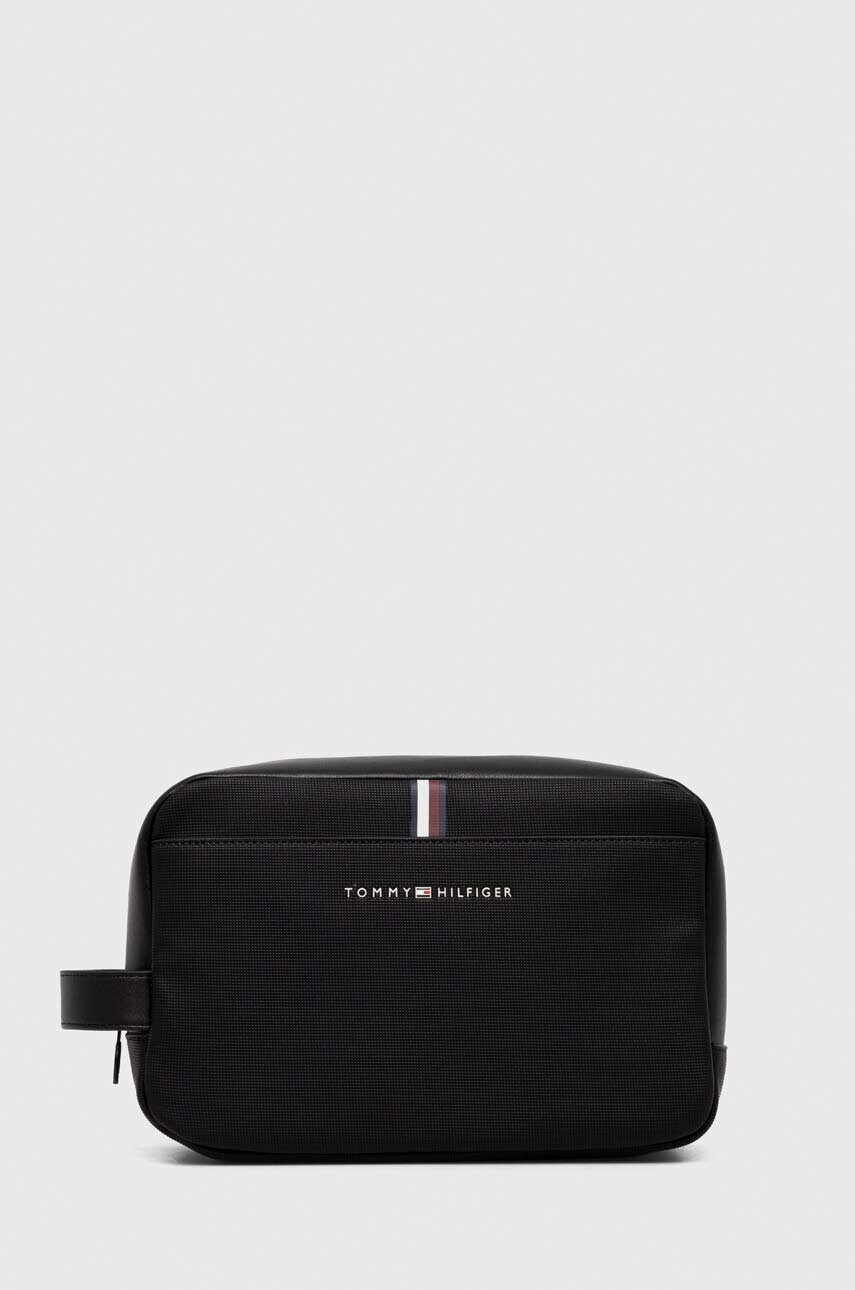 

Козметична чанта Tommy Hilfiger в черно, Черен