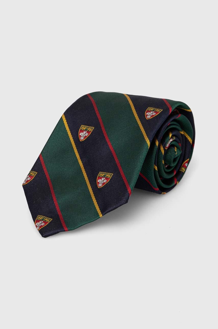 

Шовковий галстук Polo Ralph Lauren колір зелений
