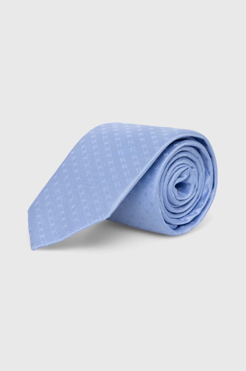 Hedvábná kravata Calvin Klein - modrá - 100 % Hedvábí