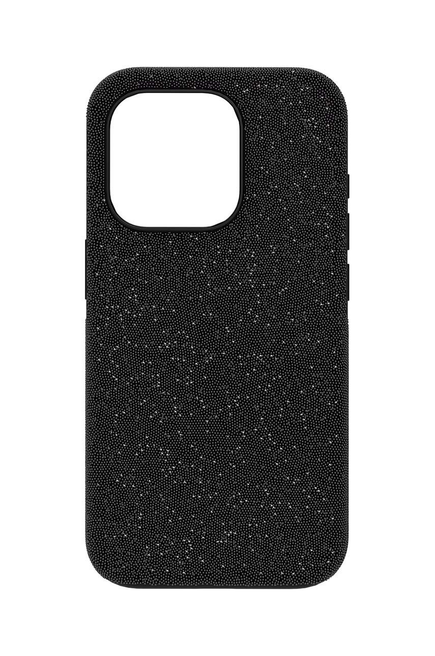 Swarovski husă pentru telefon 5680860 HIGH 15 PRO culoarea negru