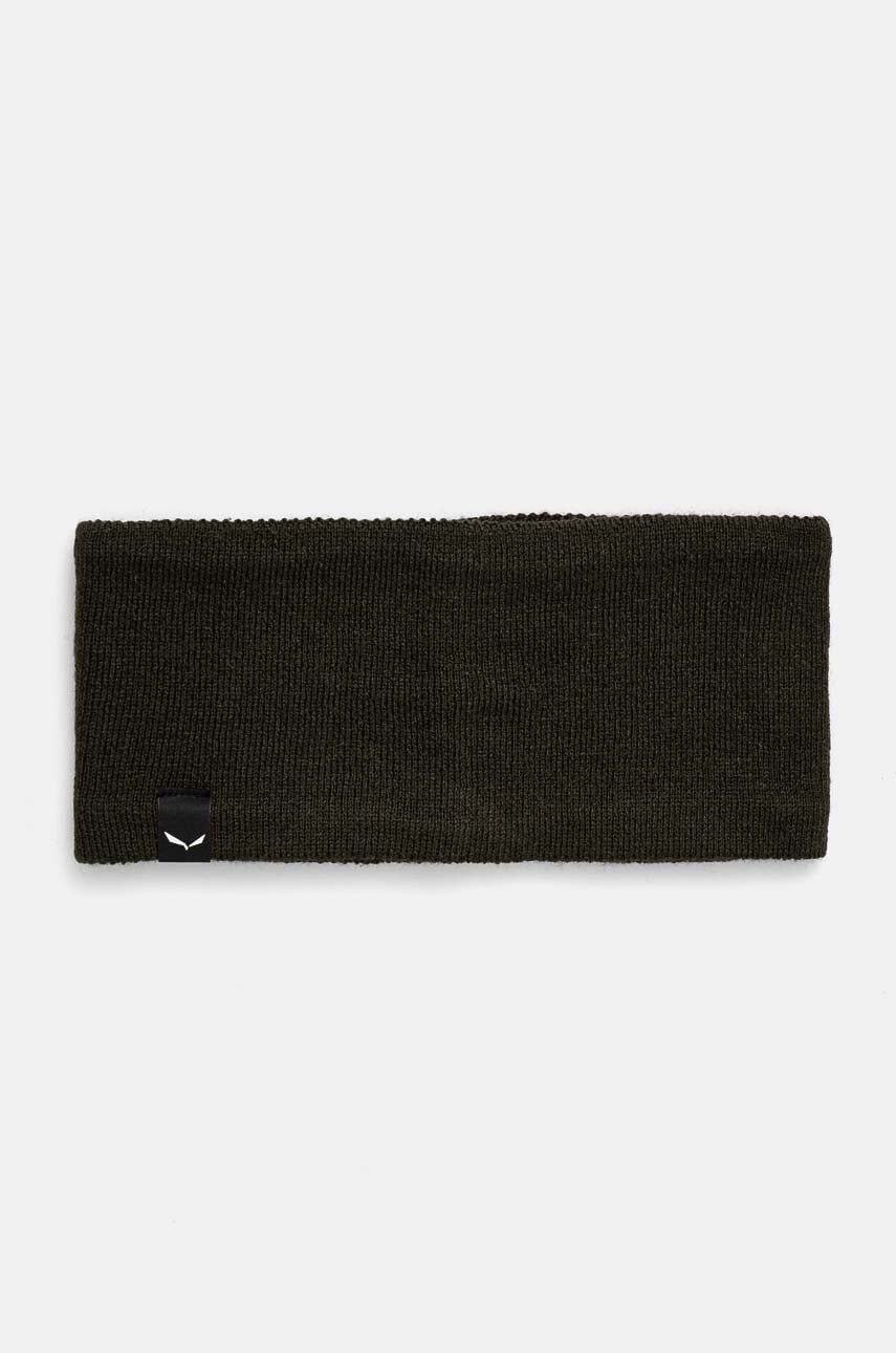 Salewa bentita pentru cap Puez Merino culoarea verde, 00.0000028774