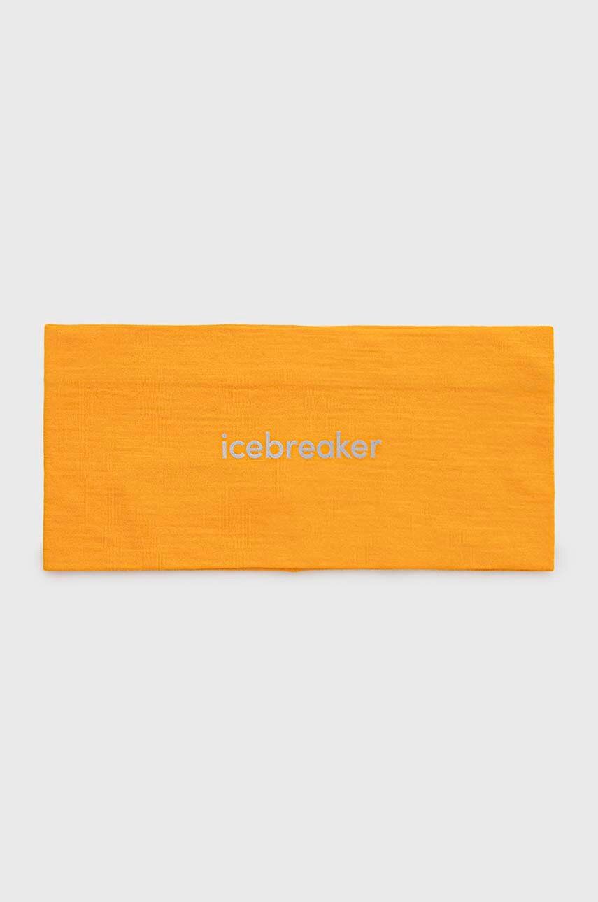 Čelenka Icebreaker Oasis oranžová barva - oranžová - 100 % Merino vlna