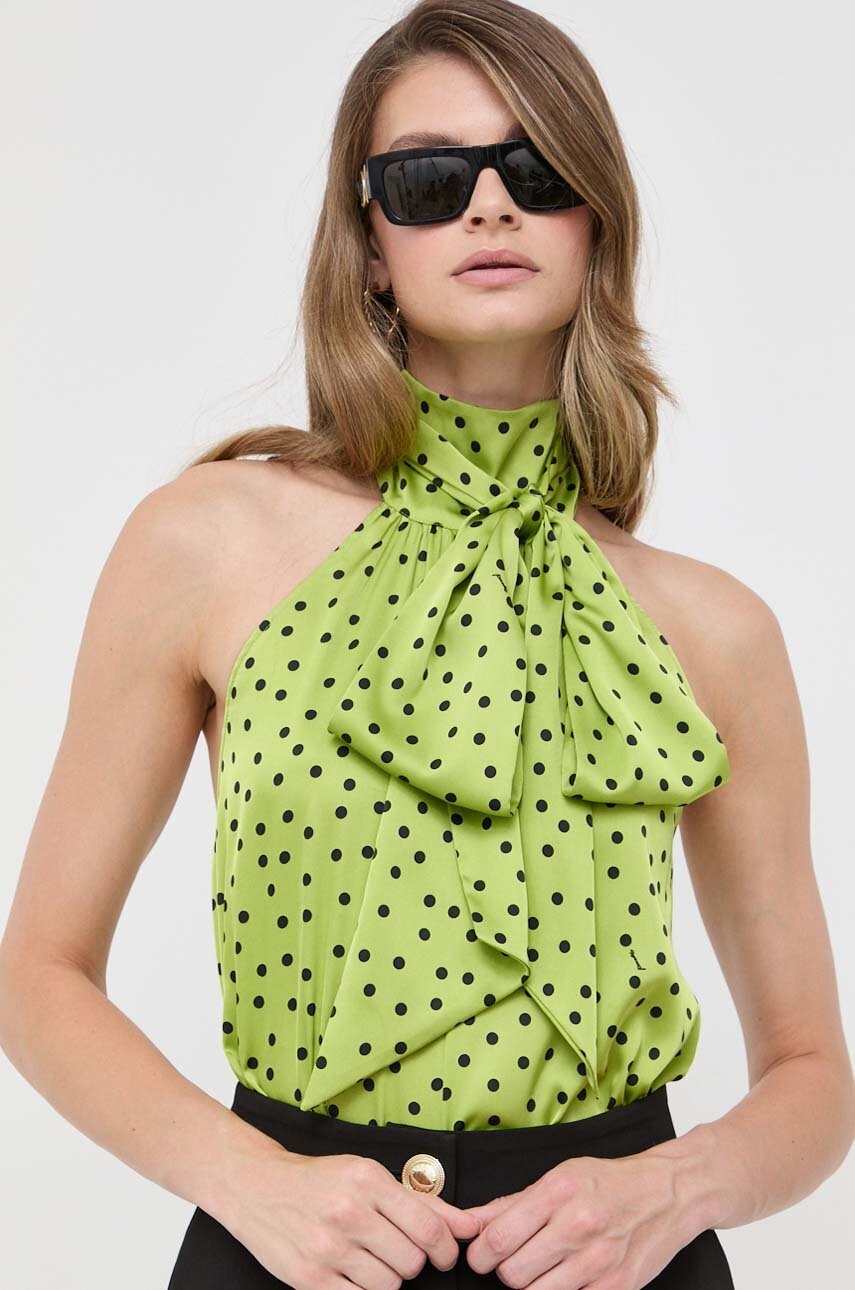 

Блуза Pinko в зелено с десен 100135.A0ZI, Зелен