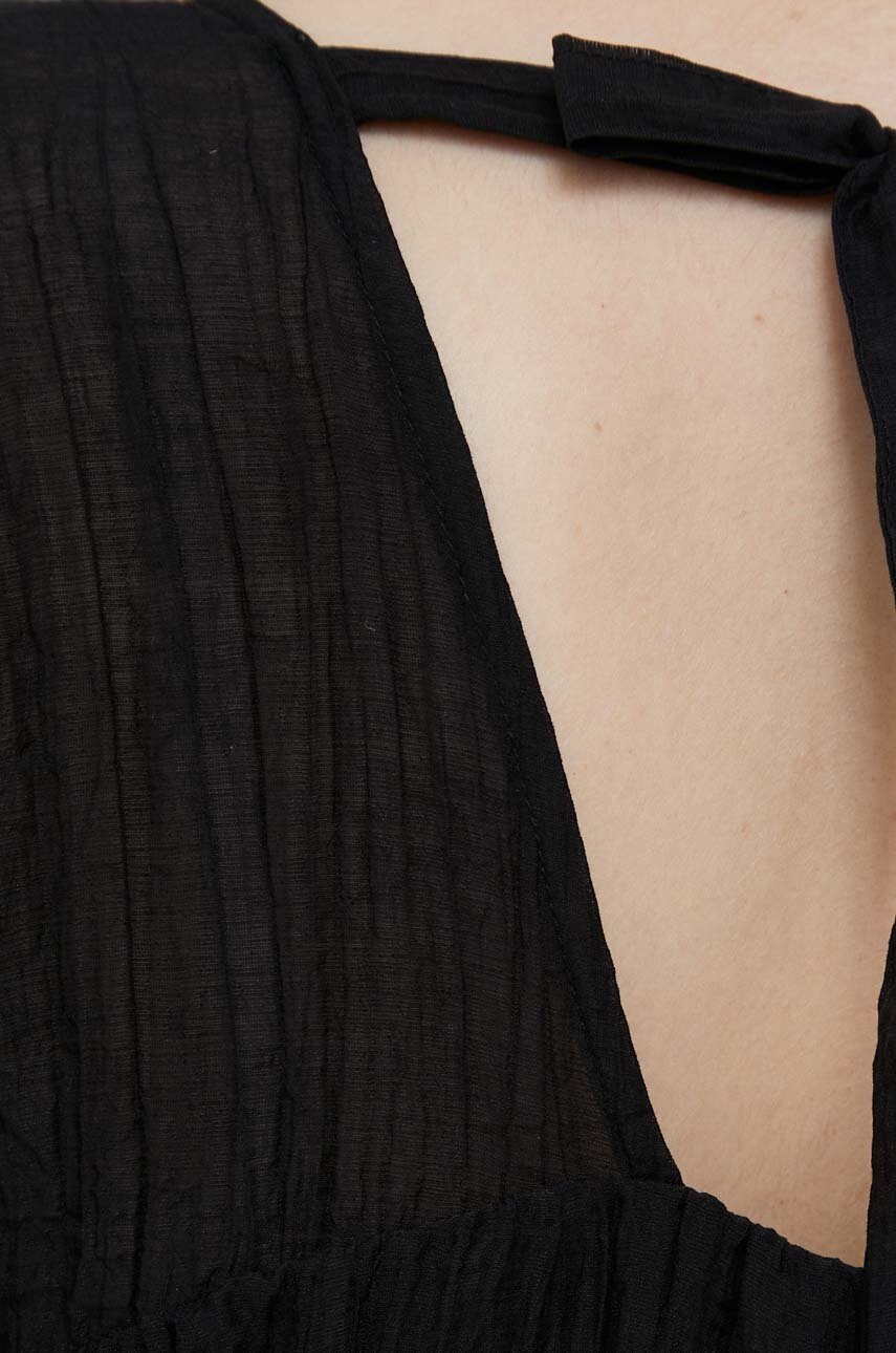 Μπλουζάκι DKNY χρώμα: μαύρο φωτογραφία