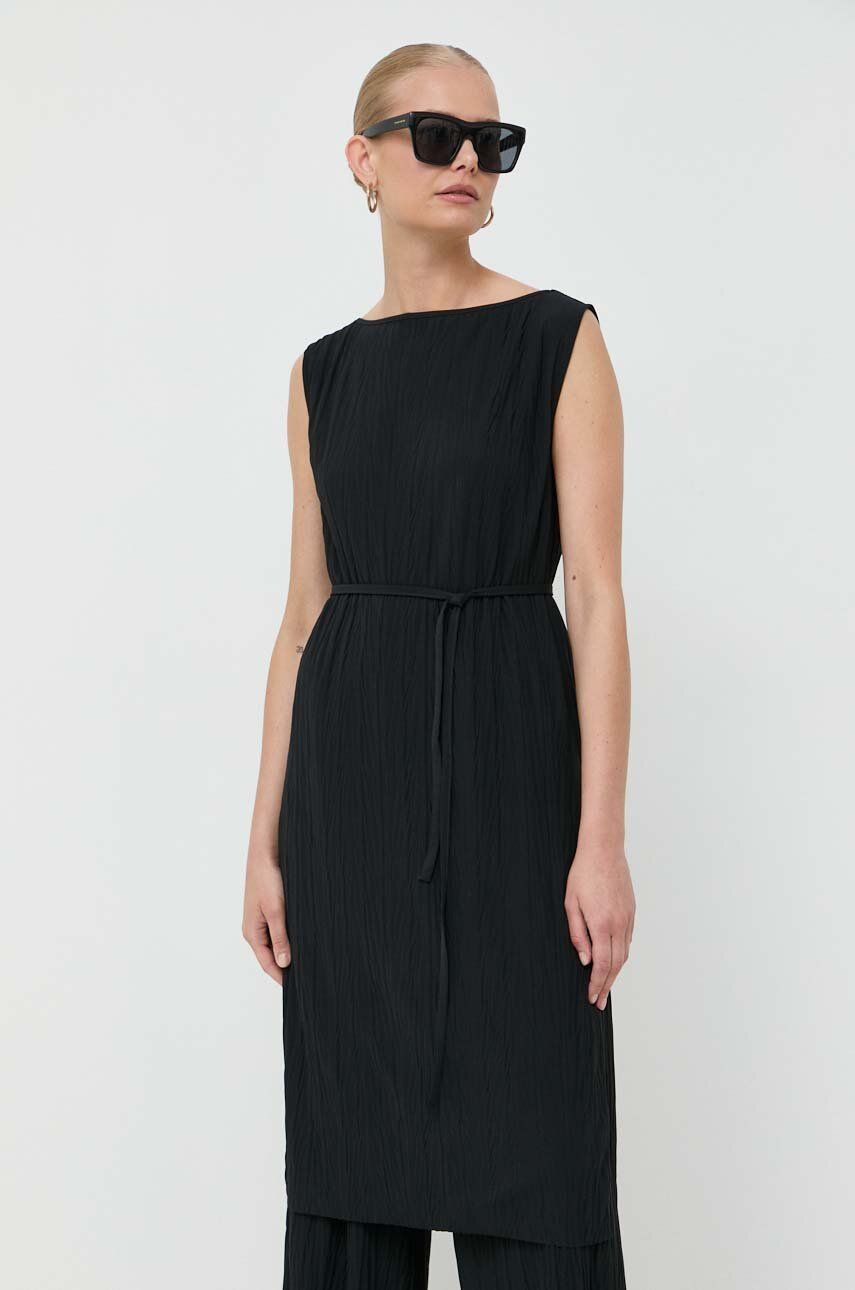 Max Mara Leisure Bluza Femei, Culoarea Negru, Neted