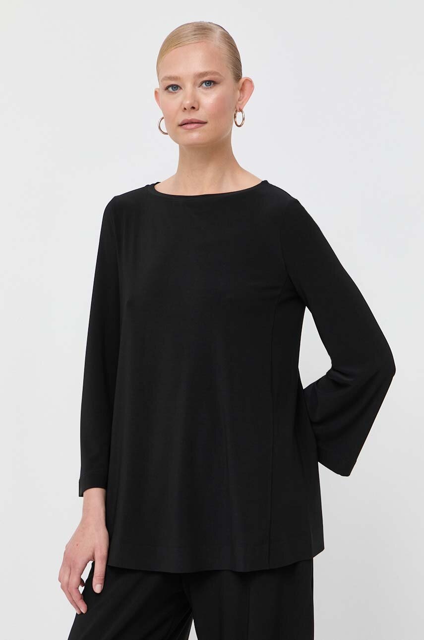 

Блузка Max Mara Leisure жіноча колір чорний однотонна