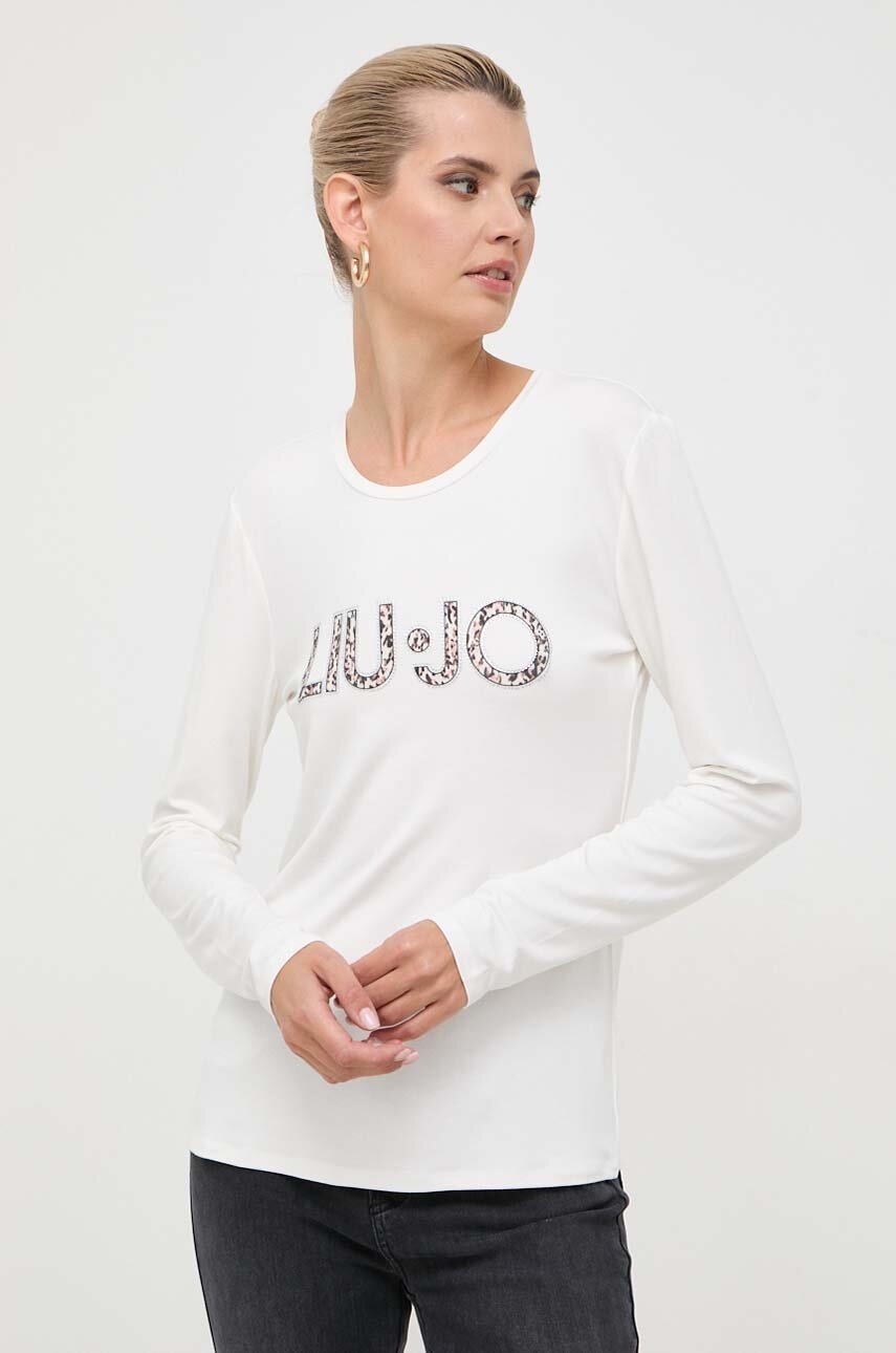 

Лонгслів Liu Jo жіночий колір бежевий