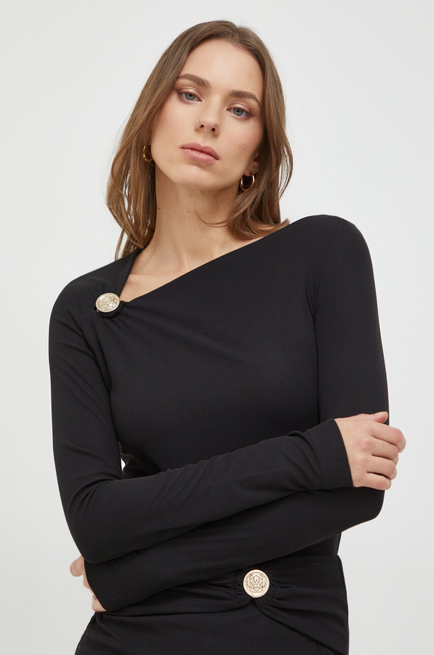 

Блуза с дълги ръкави Guess FEBE в черно W4RP41 KAQL2, Черен